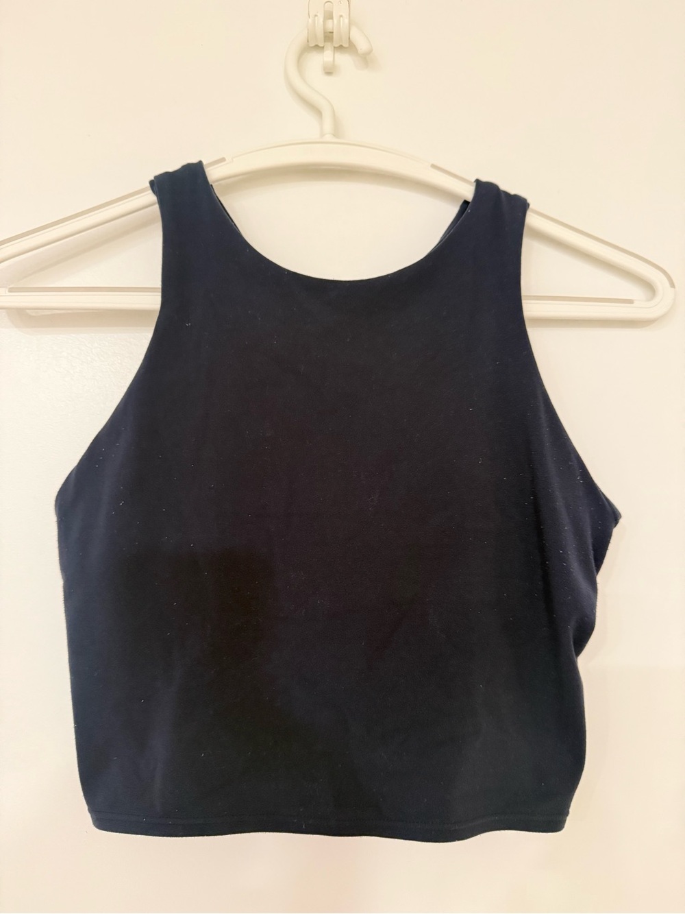 Athleta Navy High-Neck sports bra
